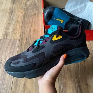 🔥NWT Nike Air Max 200 Black Anthracite Bordeaux🔥